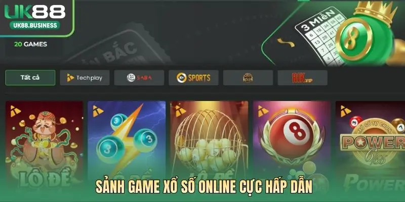 Sảnh game xổ số online cực hấp dẫn