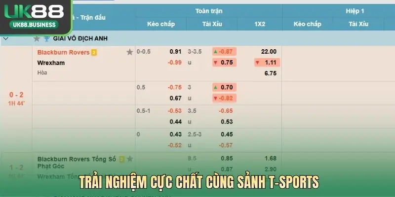 Trải nghiệm cực chất cùng Sảnh T-SPORTS